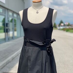 DKNY mix media black dress